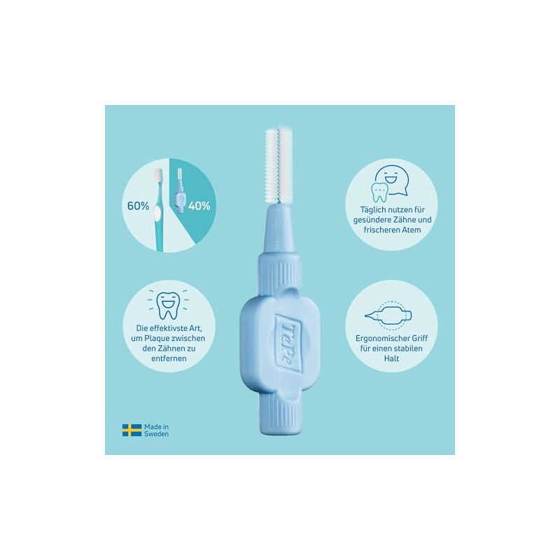 TePe Extra Soft Blue 0.5mm ISO 3 Interdental Brush -