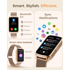 Fitness Tracker Activity Trackers Sleep Monitor, 110+ Sports Modes Step Calorie Counter Pedometer IP68 Waterproof for Android & iOS Women Men (Gilded, 1.57)