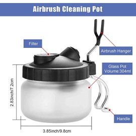 ABEST Airbrush Cleaning Kit 5 Pieces Cleaning Needles + 5 Pieces Nylon Brushes + 1 Piece Repair Tool for Removing Paint and Dirt from the Nozzle