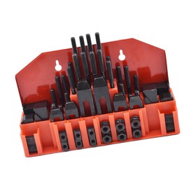 kimllier 58Pcs 7/16 Inch T-Slot Clamping Kit Pro-Series 3/8 Inch-16 Studs Hardened Hold Down Clamping Kit Fit for Bridgeport Mill