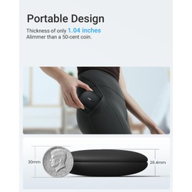 ACEFAST AceFit Air Open Ear Headphones Bluetooth 5.4 with App, Bluetooth Headphones Sport, Ultra Thin, Hardly Noticeable, Comfortable Fit, Powerful Sound, Clear Calls, Touch Control, IP55 (Black)