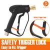 JOEJET Pressure Washer Gun with Swivel, Short Power Washer Gun
