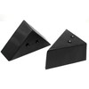 JSP Manufacturing 3" Triangle Plastic Furniture Black Corner Legs -