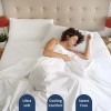 Henza.Q White Queen Sheets Set - 4 PC Hotel Luxury