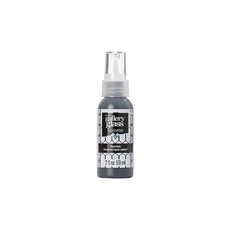 Gallery Glass Plomo Líquido, Negro 2 fl oz Plomo Perfecto
