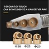 Plastic pipe welding tool，Plastic welder kit Contains welding heads of