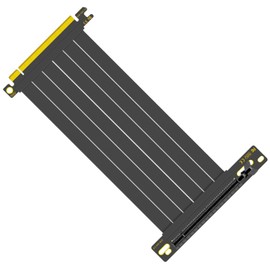 Glorto PCIe 3.0 Riser Cable, x16 High Speed Graphics Card Extension Port Adapter, Flexible GPU Riser Cable Compatible with RTX 2080Ti/2070 and RX 5700XT/590, 90 Degree 30cm