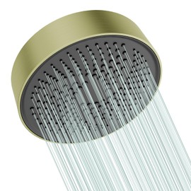 Rainfall Shower Head - 8" Thickened High-Pressure Shower Heads with Anti-Clog Rubber Jets - 360° Rotation Adjustable Shower Head - 1.8 GPM Flow Restrictor Replacement (Oil Rubbed Bronze)