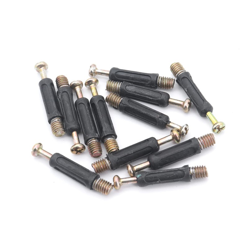 Yuhtech Cam Bolt Nut Dowel, 108 Pcs Flat Furniture Connector