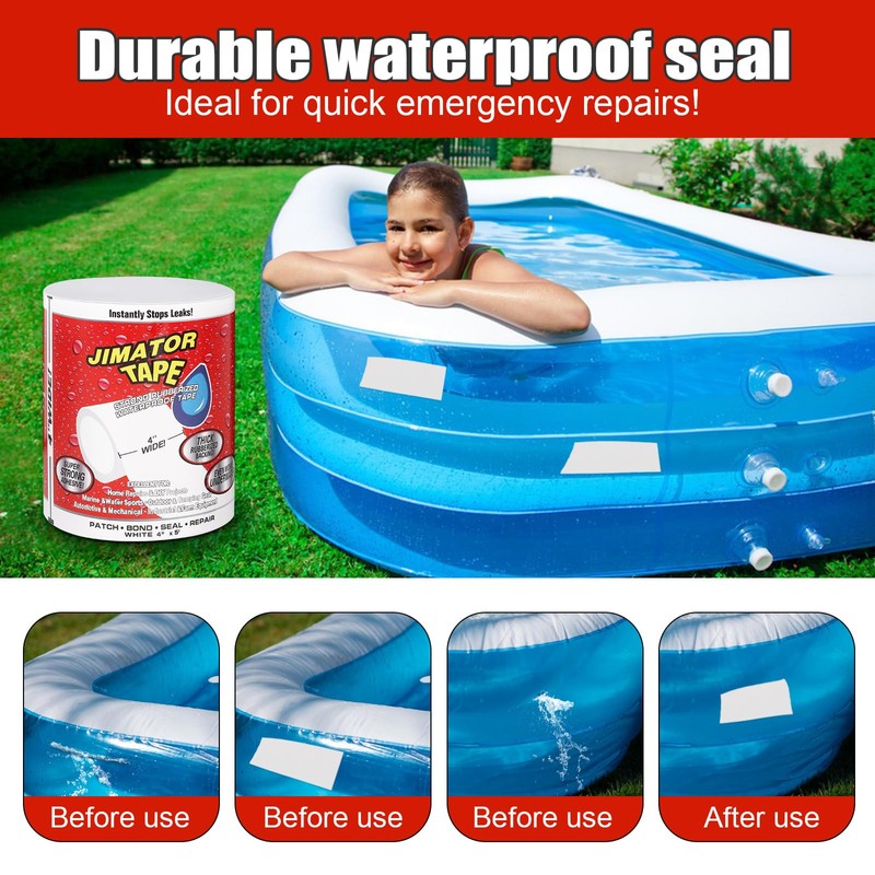 Waterproof Tape Strong Pool Repair Kit Multi-Purpose Underwater Tape Quick