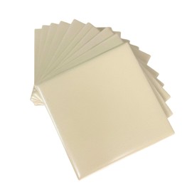 Tenedos HTC369 Urban Putty Matte Ceramic Tile for Bathroom Wall, Shower Surround, and Kitchen Backsplash – Classic Square Design 4 x 4-1/4 Inch – 10 Pieces