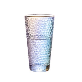 HOMEE Highball Glasses Set of 6 - 14 oz Tall Drinking Glasses - Colorful Heavy Base Tall Glass Cups - Mojito, Bourbon, Iced Tea, Water, Soda, Juice, Tequila, Cocktail, Glassware Sets