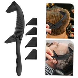 BIUDECO Beard Comb for Men Hair Cutting Comb Parting Curved S-shape Barber Comb Styling Kit Black