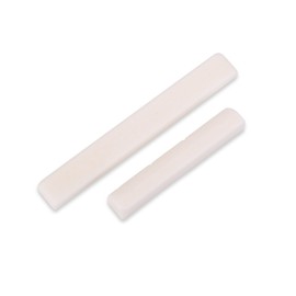 Tomotato 4 String Ukulele Bone Saddle and Nut Bone Ukulele Bridge Saddle Blank Lightweight Portable Adjust Strings for Mandolin Banjo Ukulele