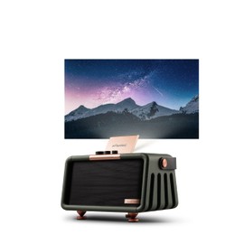 NOMVDIC X300 Outdoor Projector, Battery Powered Projector, Portable Projector with WiFi and Bluetooth, 16W Harman Kardon Speakers, 110" Screen, 1080P, Movie Projector for Outdoor Use