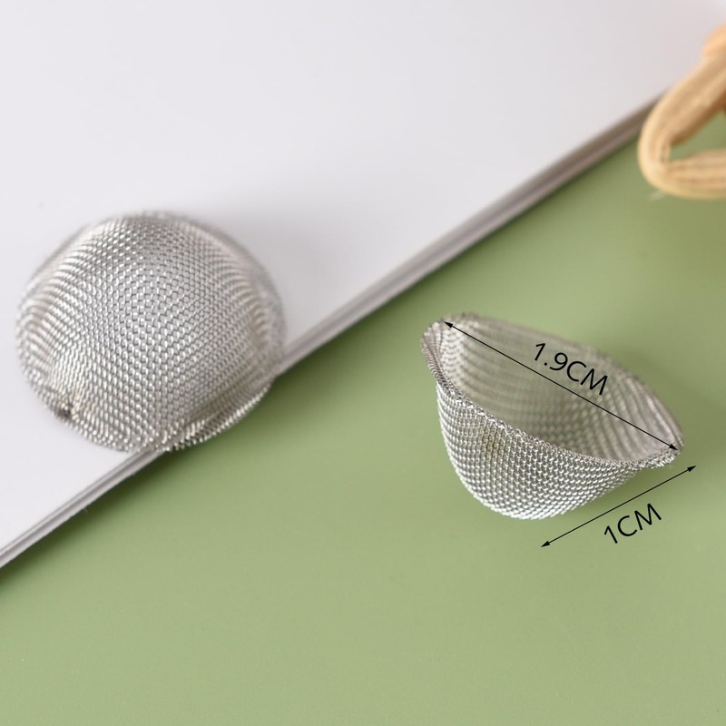 40 Pcs Stainless Steel Pipe Screens Filter, Adjustable Pre-Cut Bowl