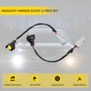 Fraylis 2Pcs Headlight Wiring Harness Socket Adapter Connector for Maxima