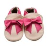 iEvolve Shoes, Unisex Baby Toddler Soft Sole Prewalker Moccasins(Pink Tie,
