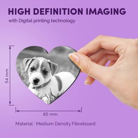1 x Heart MDF Magnets - Jack Russell Terrier Puppy Dog 36796