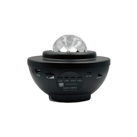 INEWPRODUCTS Night Light Projector with Remote Control, 2 in 1 Cloud and Ocean Wave, Build in Bluetooth Speaker, Voice Control (Black).