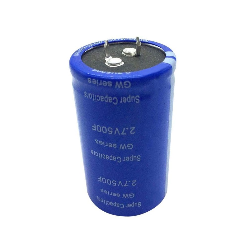 TOKERU 2Pcs 2.7V 500F Farad Capacitor 60x35mm Low ESR High