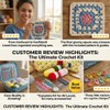 58-Piece Crochet Starter Kit for DIY Yarn Projects – Blue