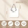 mwellewm 40 Pieces Invisible Adhesive Plate Hanger Vertical Plate Holders