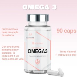 Omega 3 De Salmón 90 Cápsulas Aceite De Salmon Peptofrance Sin Sabor