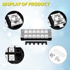 Joinfworld 35A Terminal Block 6 Position Screw Terminal Strip Dual
