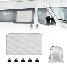 Sliding Door Window Sun Shade Compatible with 2014-2025 Ram ProMaster, Aluminum Film Windshield Sunshade Window Cover for ProMaster 2014-2025 Van Accessories