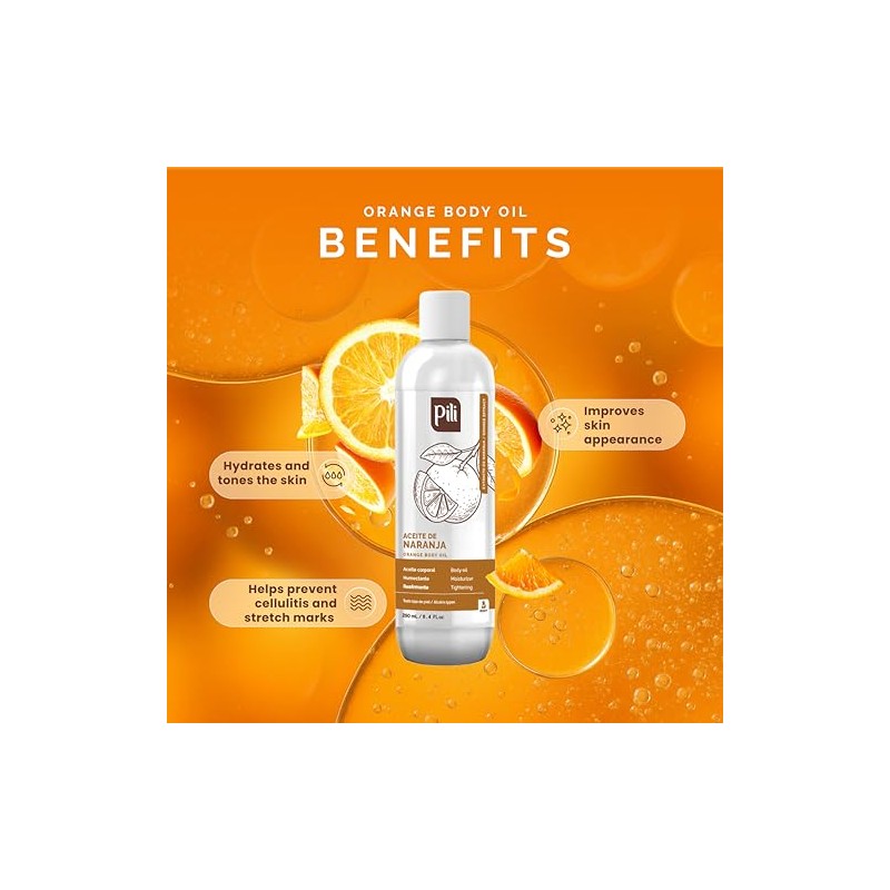 Pili Natural Orange Oil - Skin Tonic and Moisturizer -