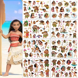 ECLUSE 8Pcs（About 120 tattoos）Ocean Lucky Tattoo Stick Temporary Tattoos Kids Tattoos Waterproof Tattoo Sticker Fake Tattoos Cartoon Tattoo Toy For Kids Children Boys Girls Teens Birthday Party Favors（Ocean Adventures）