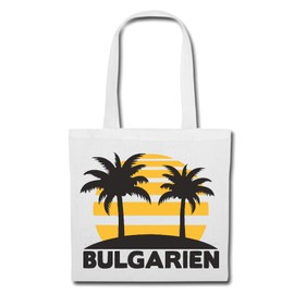 Reifen-Markt Bulgaria Shoulder Bag for Holidays - BULGARE - Party - Bucket Saufen Shopping Bag School Bag Gym Bag in White, White