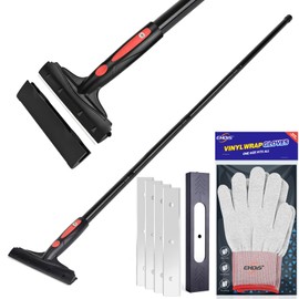 EHDIS Extenble Razor Blade Scraper, 16''-58'' Long Handle 6" Wide Blade Scraper Tool with 10 Double-Edge Blades for Cleaning Paint, Caulk, Adhesive,Painting, Tile, Floors, Walls (068-pro)
