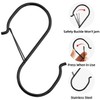 HCTESCO Heavy Duty Large S Hooks, 4.96 inch, Black, Set