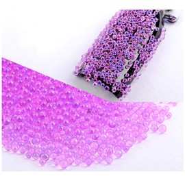 (6 Color Mini Beads) - Minejin Nail Art 3D Micro Rhinestone Crystal Glass Mini Beads Manicures DIY Glitter Caviar Decoration Tips 6 Colours