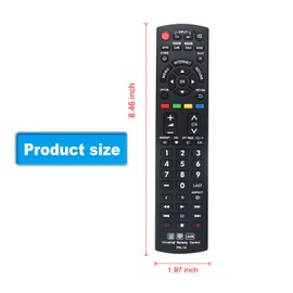 New Universal Controller Replaced Remote Works for 99% Panasonic LED LCD Learn 3D TV Also SUBs N2QAYB000926 N2QAYB000485 N2QAYB000837