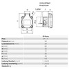 Flush-Mounted Socket IP54 50 x 50 mm Pack of 4