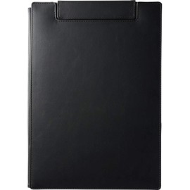 Kingjim Clipboard Note Scissors with Cover Synthetic Leather U Black 1932LU Black