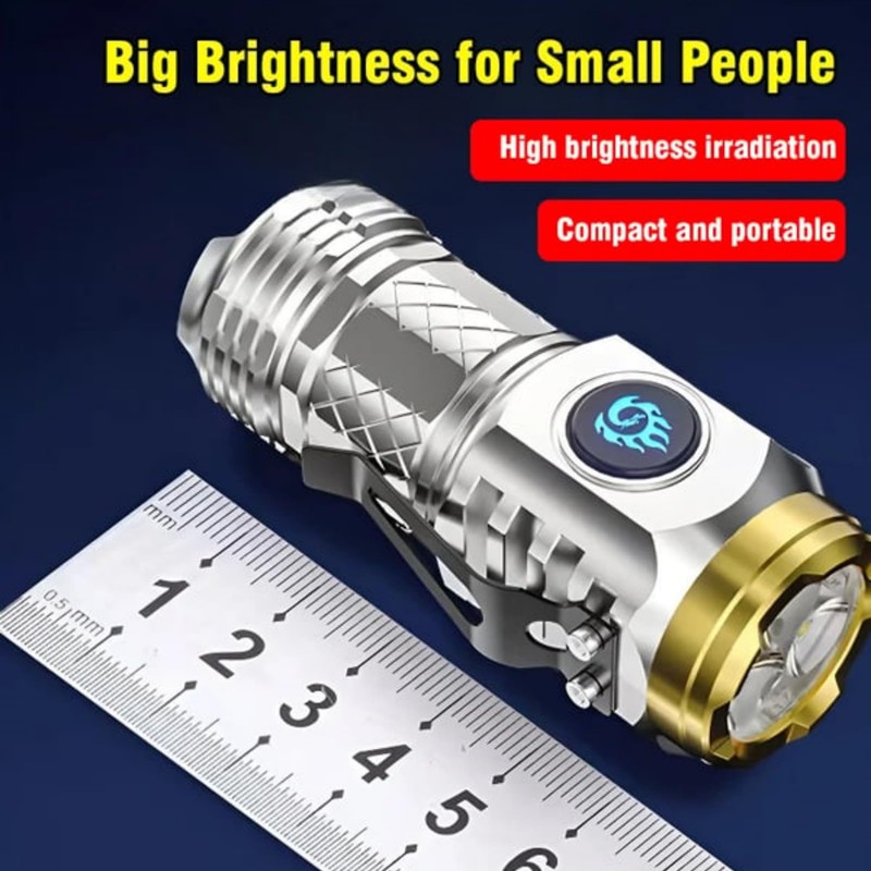 Aultink Three-Eyed Monster Mini Flash Super Power Flashlight, German Thumb