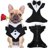 Dog Vest Tuxedo Harness with Leash Set, Adjustable Dog Harness