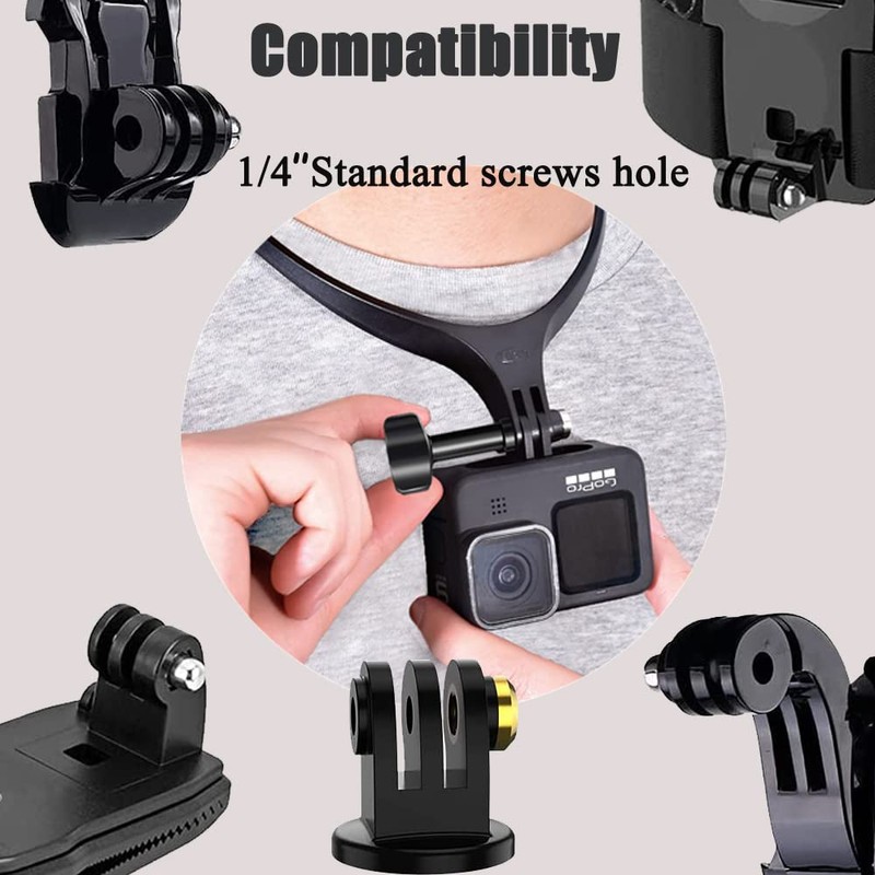 316 Stainless Steel Thumbscrew for Gopro Hero 11/10/9/8/7/6/5，Fire Rock Stainless