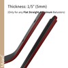 Myard 29-1/2 Inches Grooved Flat Straight Aluminum Deck Balusters Furniture