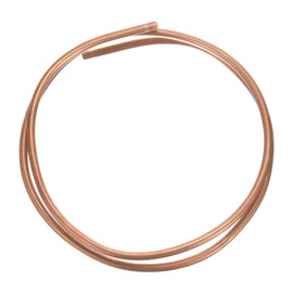 sourcing map Copper Tube 3/16'' OD x 3Ft 1/64" T Refrigeration Flexible Pipe Seamless Hollow Metal Soft for Air Conditioners Refrigerators and Other Equipment