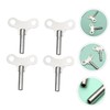 DOITOOL 4pcs Steel Clock Winding Keys Clock Repair Winding Tools