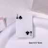 TUCEWP 10Pcs Poker Hair Clips for Women Girls Funny Acrylic