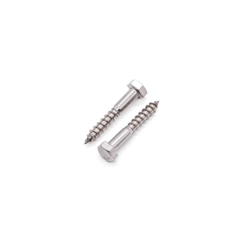 Glvaner M12 x 90mm (4 pcs) Stainless Steel Hex Head