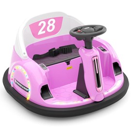 XJD 12V Electric Ride on Bumper Car Toys for Kids, 360° Spinning Bumping Toy Gifts Cars, Music Play, LED Lights, Best Choice gift for kids wiggle car outdoor toy ride  on Silent Toddler Infant Balance electric toy baby  bicicleta christmas 2024 ornament 