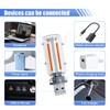 UHANBUT USB LED Car Interior Atmosphere Light, Plug-in USB Touch