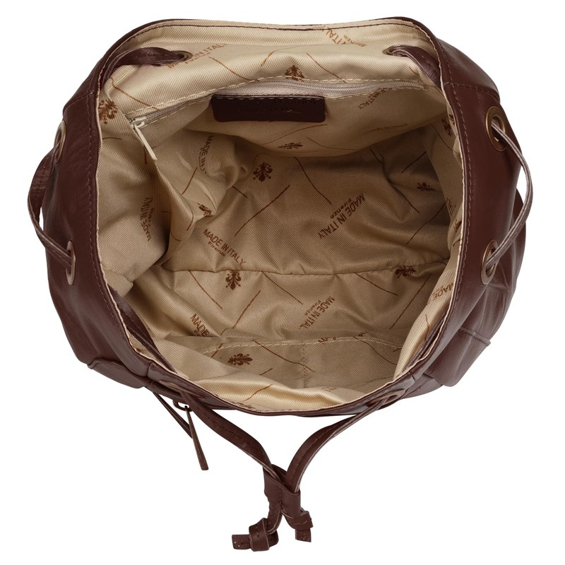 Samantha Look City 017743 Women's Genuine Leather Backpack, brown